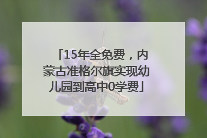 15年全免费，内蒙古准格尔旗实现幼儿园到高中0学费