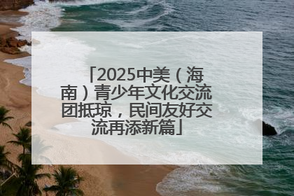 2025中美（海南）青少年文化交流团抵琼，民间友好交流再添新篇