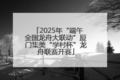 2025年“端午全国龙舟大联动”厦门集美“学村杯”龙舟联赛开赛