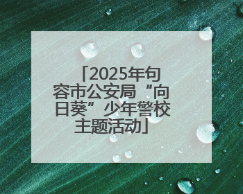 2025年句容市公安局“向日葵”少年警校主题活动