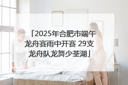 2025年合肥市端午龙舟赛雨中开赛 29支龙舟队龙舞少荃湖