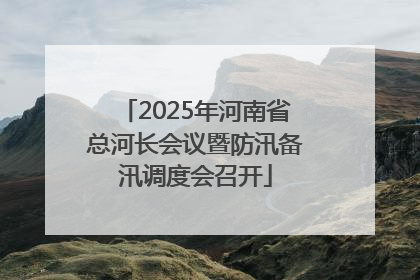 2025年河南省总河长会议暨防汛备汛调度会召开