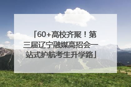 60+高校齐聚！第三届辽宁融媒高招会一站式护航考生升学路