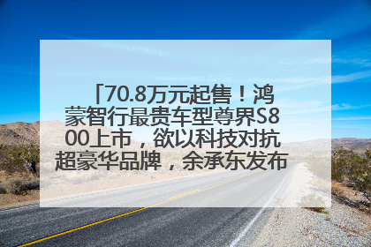 70.8万元起售！鸿蒙智行最贵车型尊界S800上市，欲以科技对抗超豪华品牌，余承东发布会未提及迈巴赫