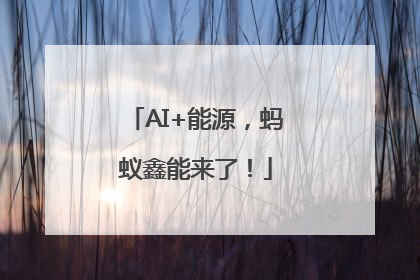 AI+能源，蚂蚁鑫能来了！